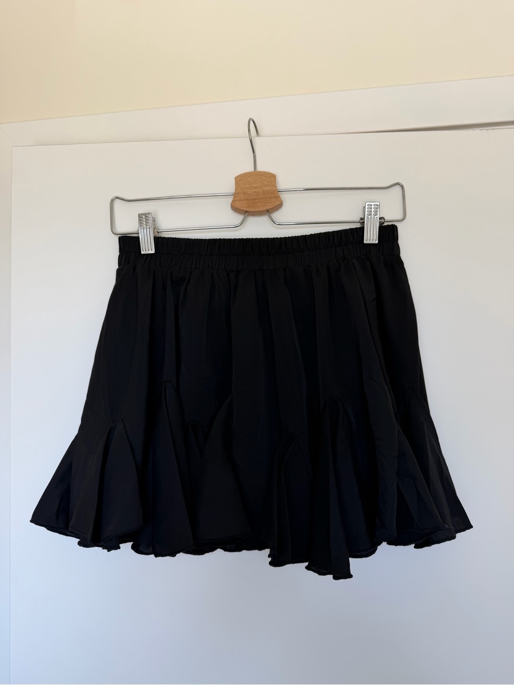 Black Women's Flared Mini Skirt